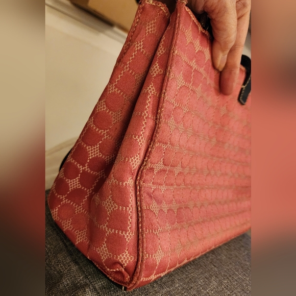 Vintage Kate Spade Classic Dot Noel Pink Shoulderbag Tote Purse - Picture 13 of 16